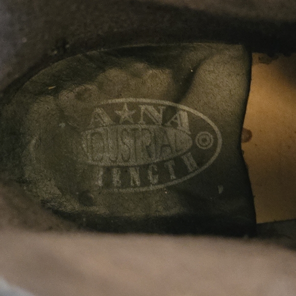 NaNa Industrial Strength Black Leather Lace-Up Boots Unisex Mens 7 D Grunge - Picture 6 of 11